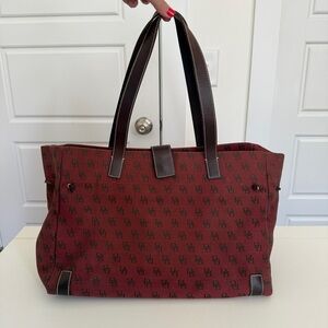 Dooney & Bourke Canvas and Leather Tote Bag